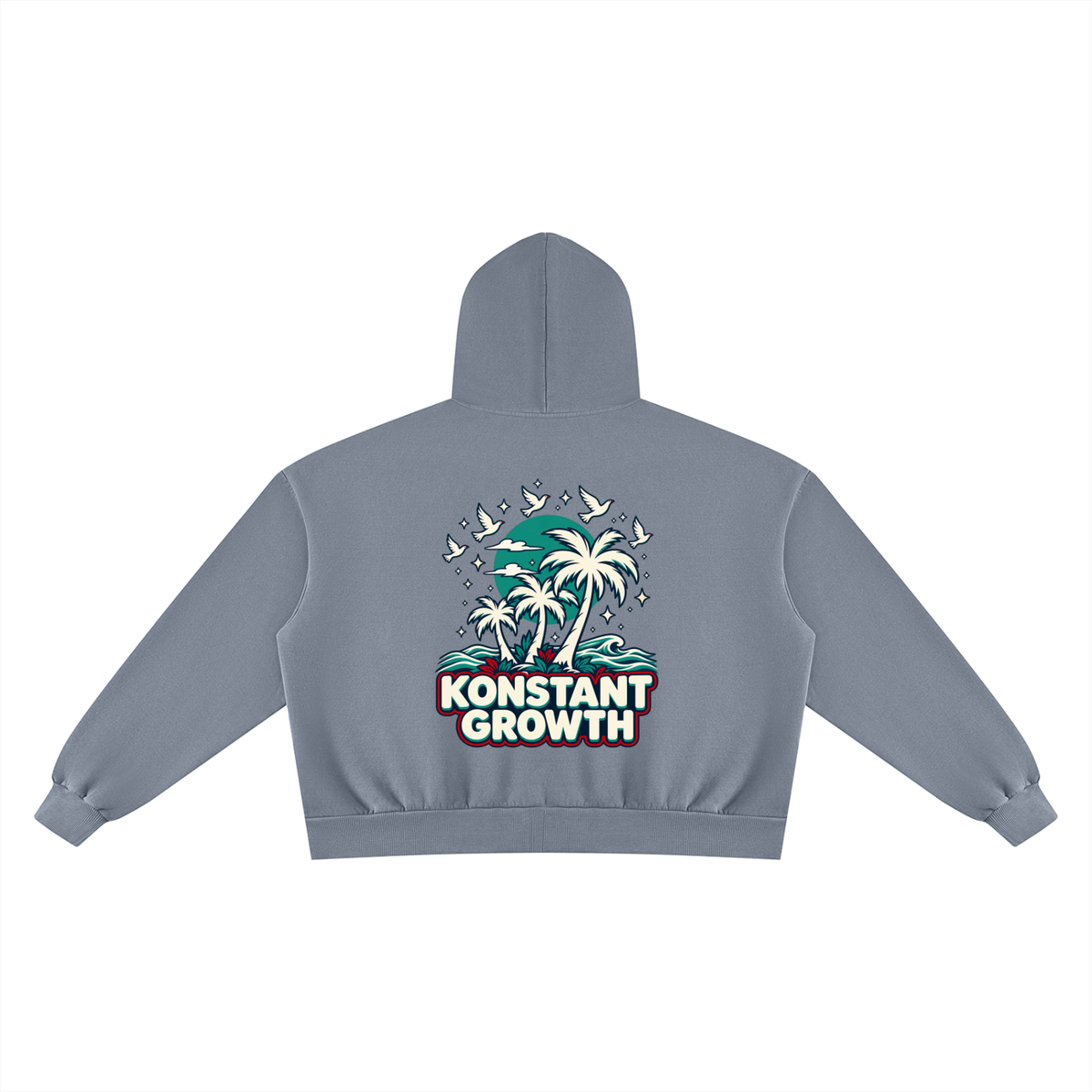 Unisex Vintage Wash Fleece Boxy Hoodie ODMPOD