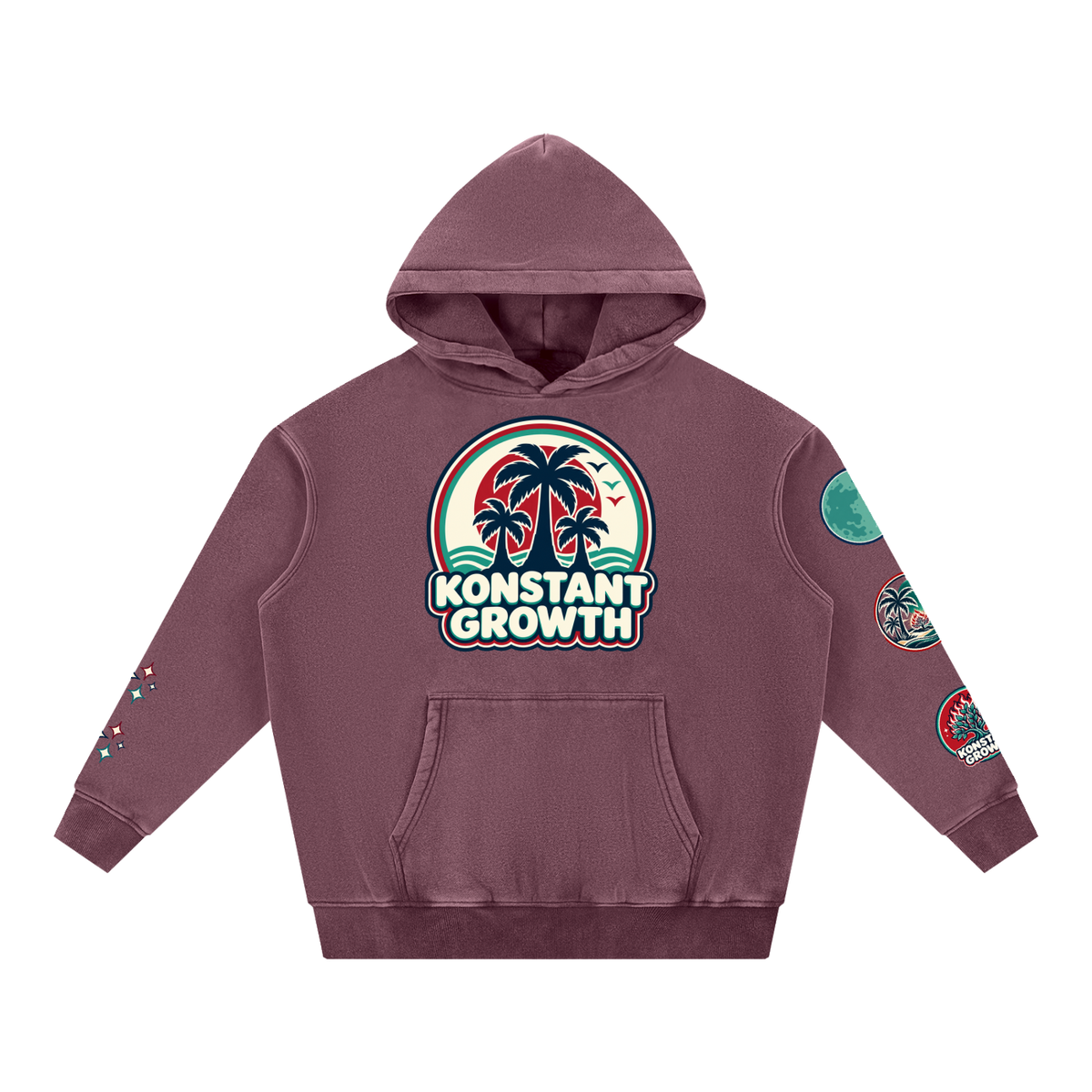 Konstant Growth Vintage — Snow-Wash Fleece Hoodie — Edition I ODMPOD
