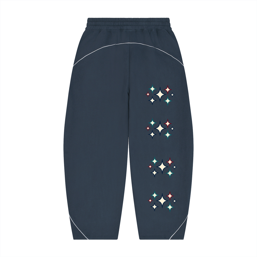Konstant Growth Vintage — Unisex Piping Fleece Barrel Leg Sweatpants