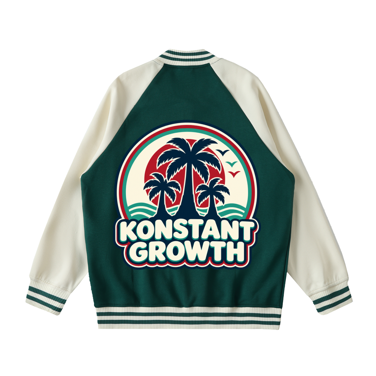 Konstant Growth Vintage — Two Tone Raglan Sleeve Varsity Jacket