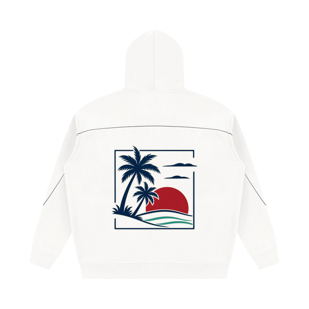 Konstant Growth Vintage — Unisex Oversized Piping Fleece Hoodie