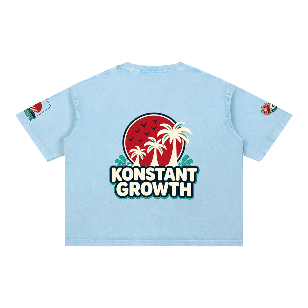 Mineral Wash Boxy Cotton T-Shirt ODMPOD