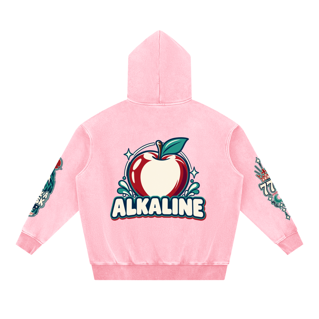 Snow Wash Fleece Oversize Hoodie