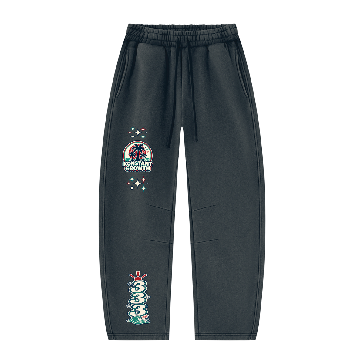 Konstant Growth Vintage — Unisex Vintage Wash Barrel Leg Fleece Sweatpants ODMPOD