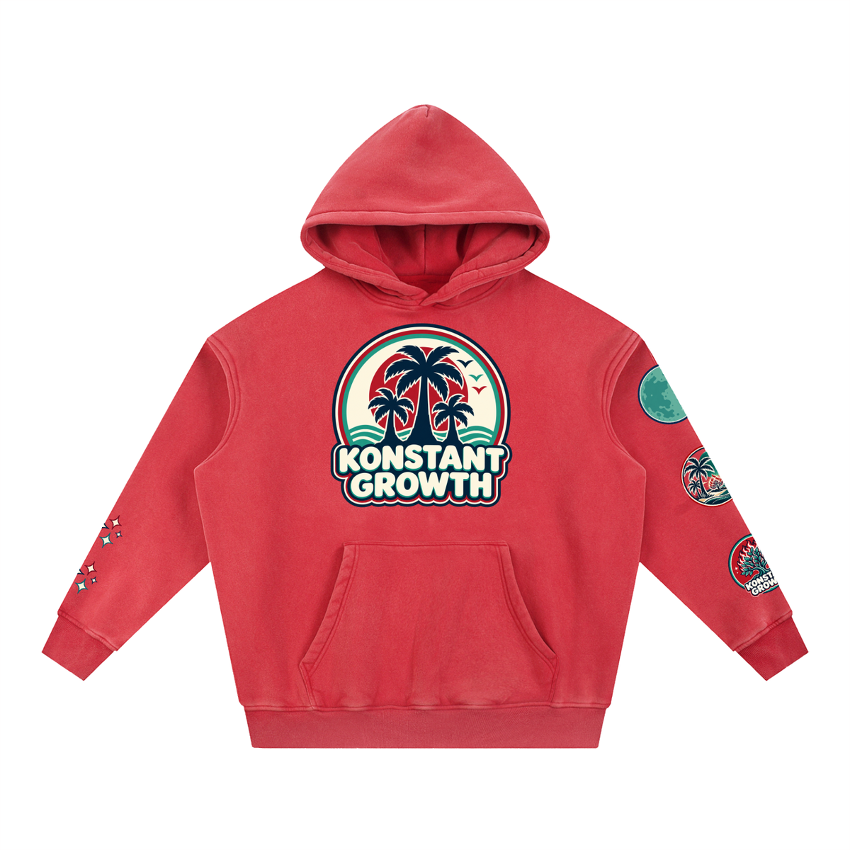 Konstant Growth Vintage — Snow-Wash Fleece Hoodie — Edition I ODMPOD