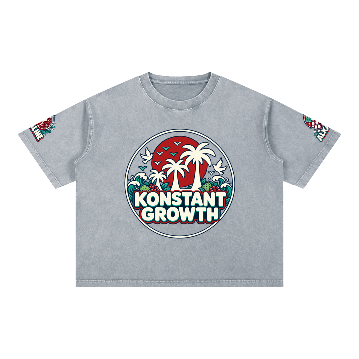 Mineral Wash Boxy Cotton T-Shirt ODMPOD