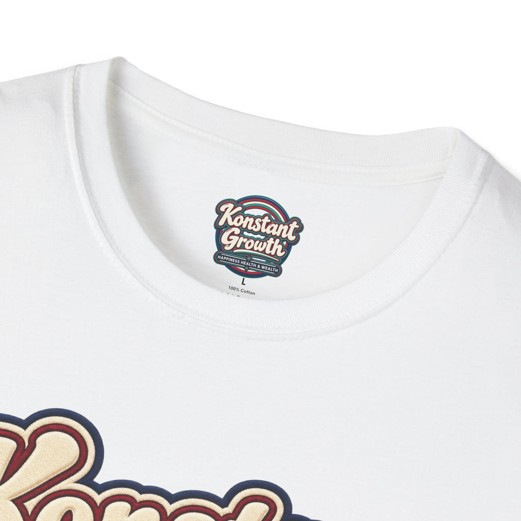 Konstant Growth T-Shirt — Retro Palm Sunset Design