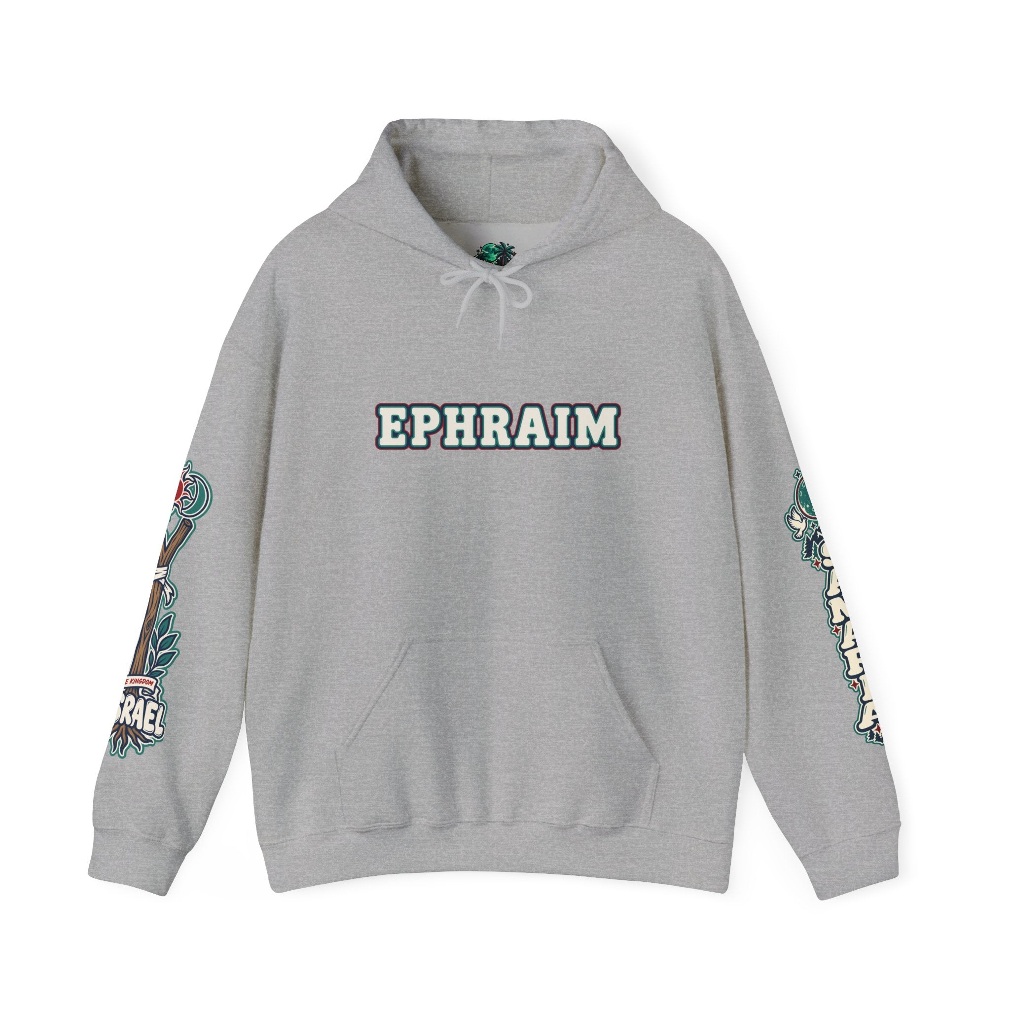 Ephraim Hoodie — Vintage Crest Graphic Hooded Sweatshirt