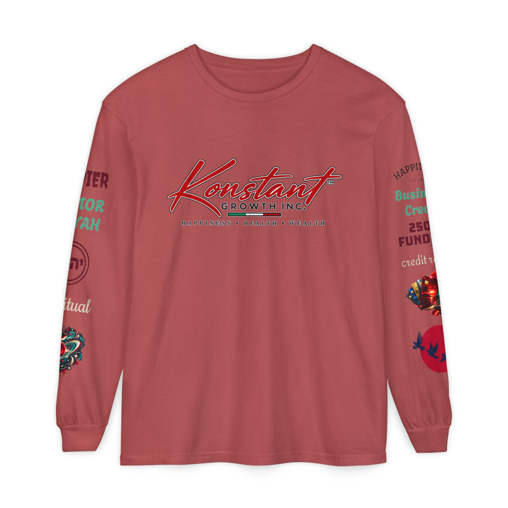 Konstant Growth Inc. Long Sleeve Tee — Tropical Moon Beach Graphic