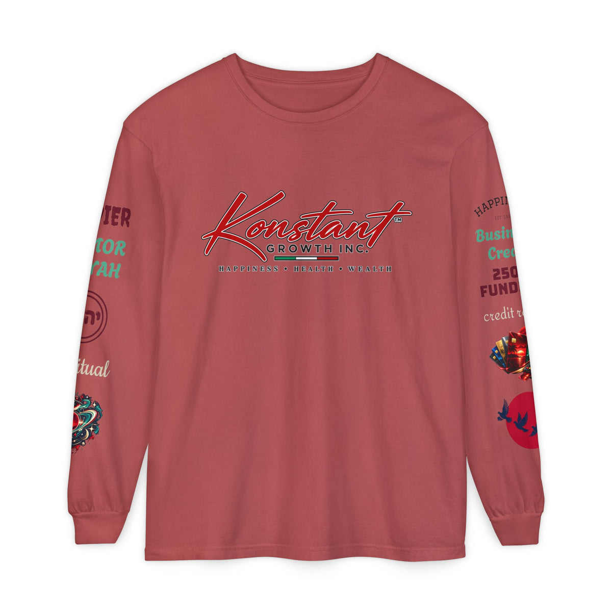 Konstant Growth Inc. Long Sleeve Tee — Tropical Moon Beach Graphic