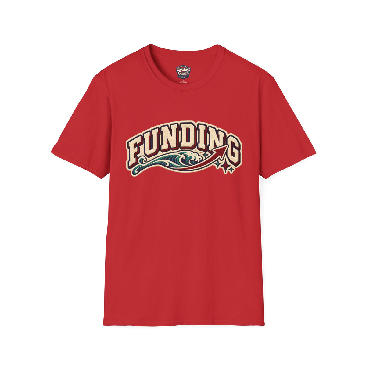 Funding Surf Crest T-Shirt — "Clean Build Fund" Retro Beach Graphic Tee Printify