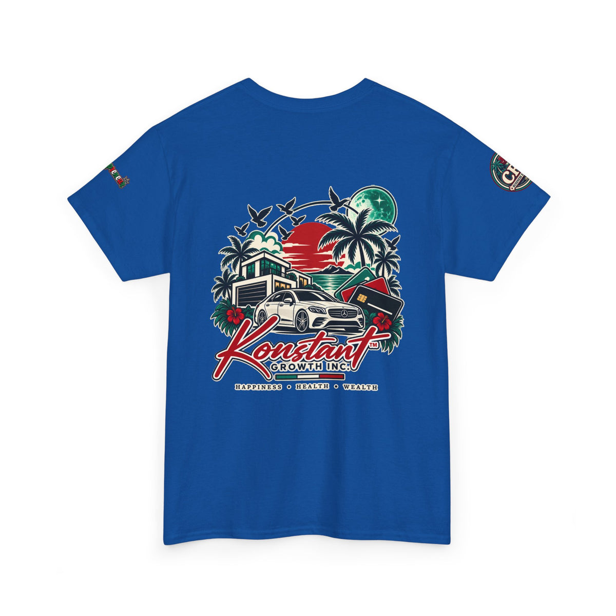 Copy of Konstant Growth Inc. Tee — Retro Car & Palm Beach Graphic T-Shirt