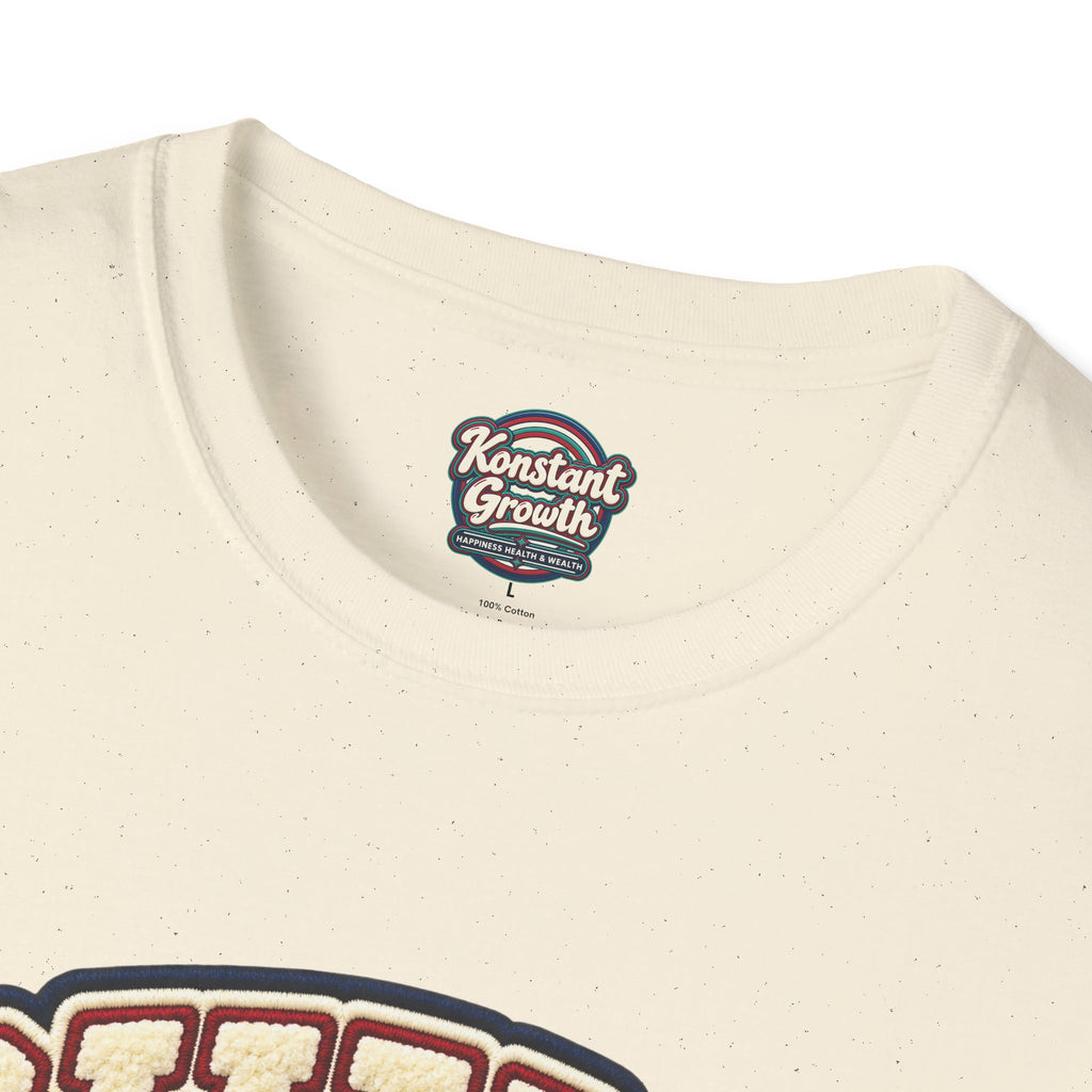 Build City Tee — Retro ‘BUILD’ Graphic T-Shirt with Coastal Cityscape Back Print