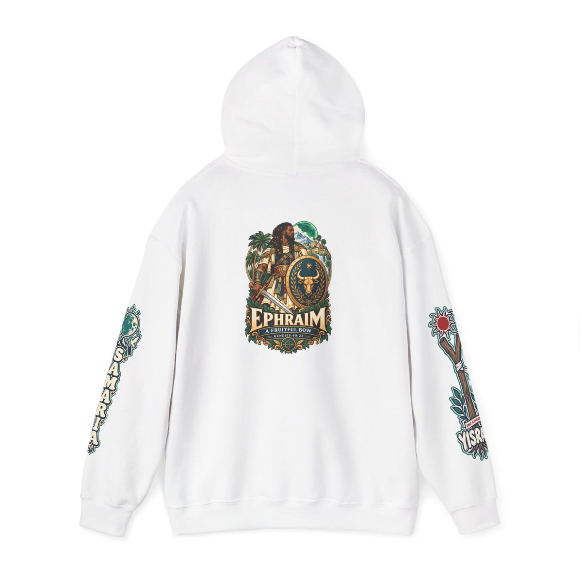 Ephraim Hoodie — Vintage Crest Graphic Hooded Sweatshirt