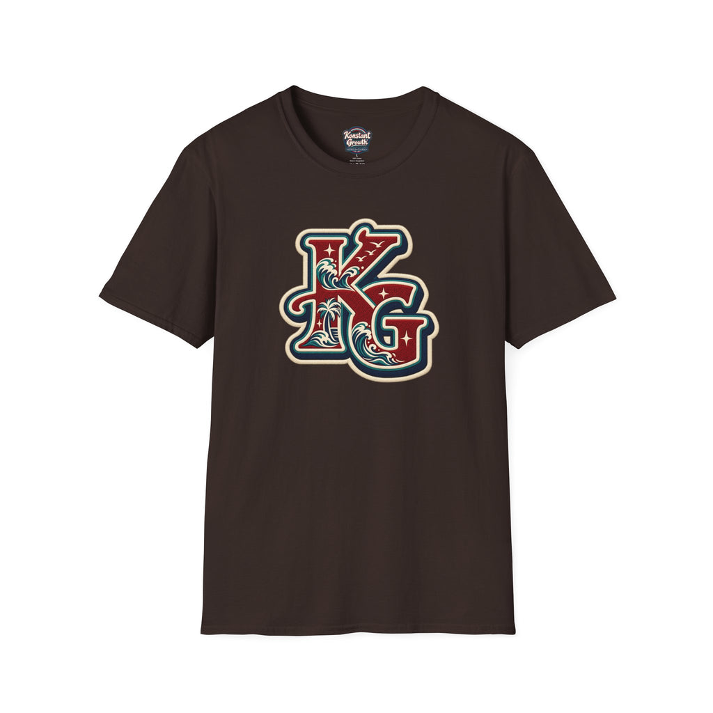 Eclipse Crest T-Shirt — Vintage Floral KG Logo