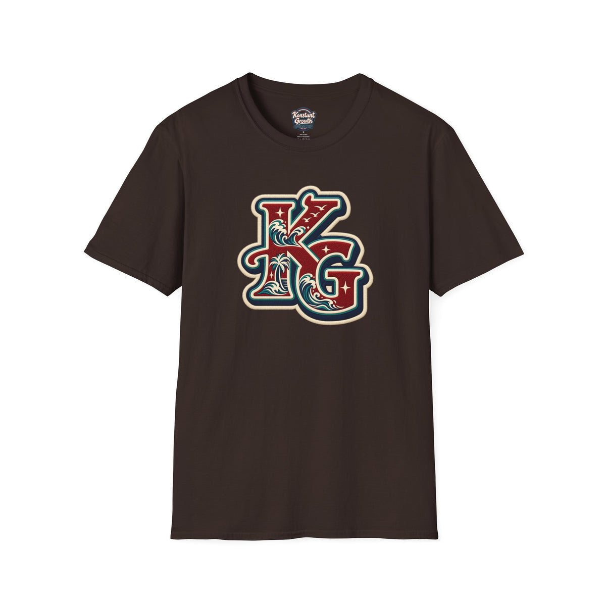 Eclipse Crest T-Shirt — Vintage Floral KG Logo