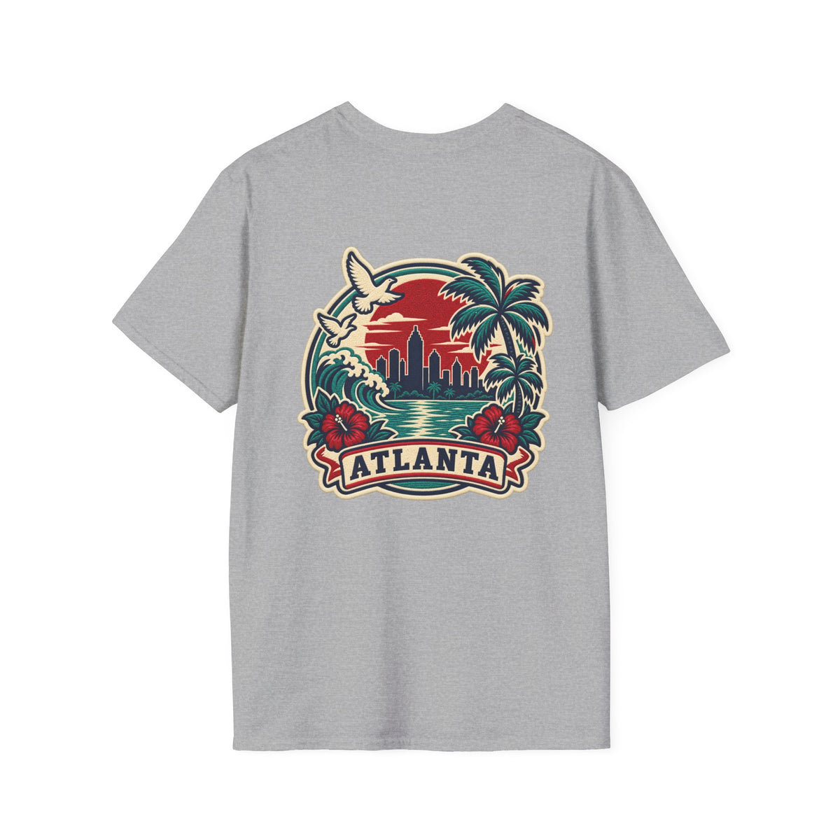 Konstant Growth Graphic T-Shirt — Retro Palm Beach / Atlanta Vibes Printify