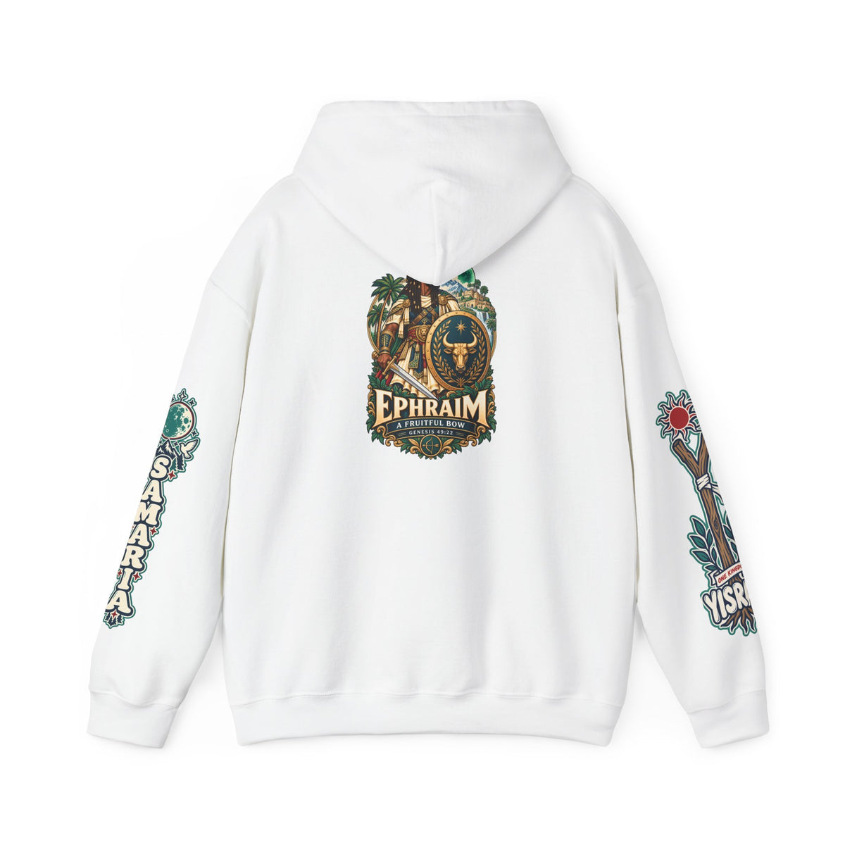 Ephraim Hoodie — Vintage Crest Graphic Hooded Sweatshirt