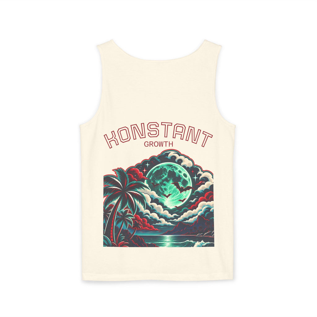 Konstant Growth tropical moon illustration Tank Top | motivational graphic