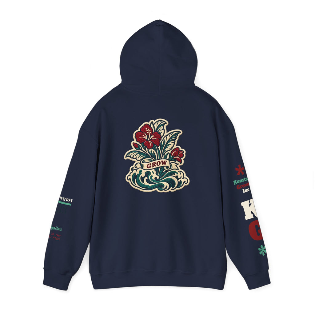 Copy of Hoodie - 'Divine Love' Graphic Hoodie with Vintage Bird & Floral Back Artwork
