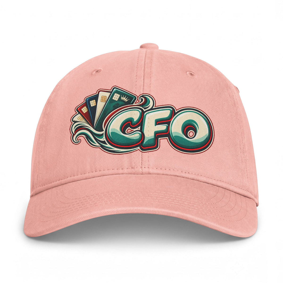 CFO Coastal Vintage Baseball Cap — Retro Surf Logo Dad Hat Printify