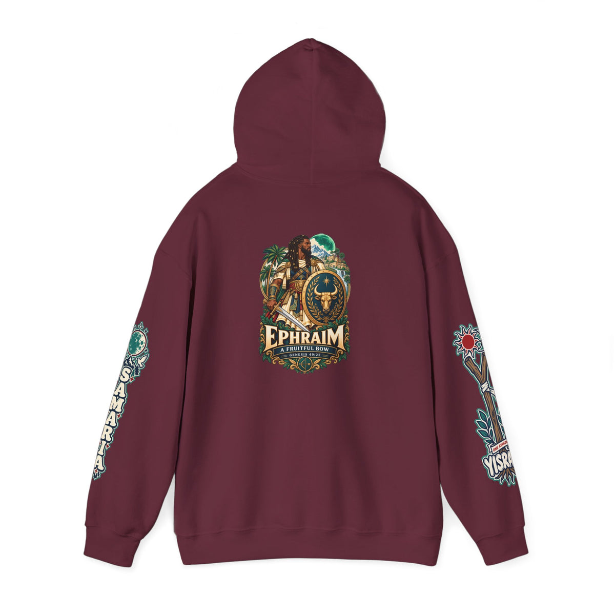 Ephraim Hoodie — Vintage Crest Graphic Hooded Sweatshirt