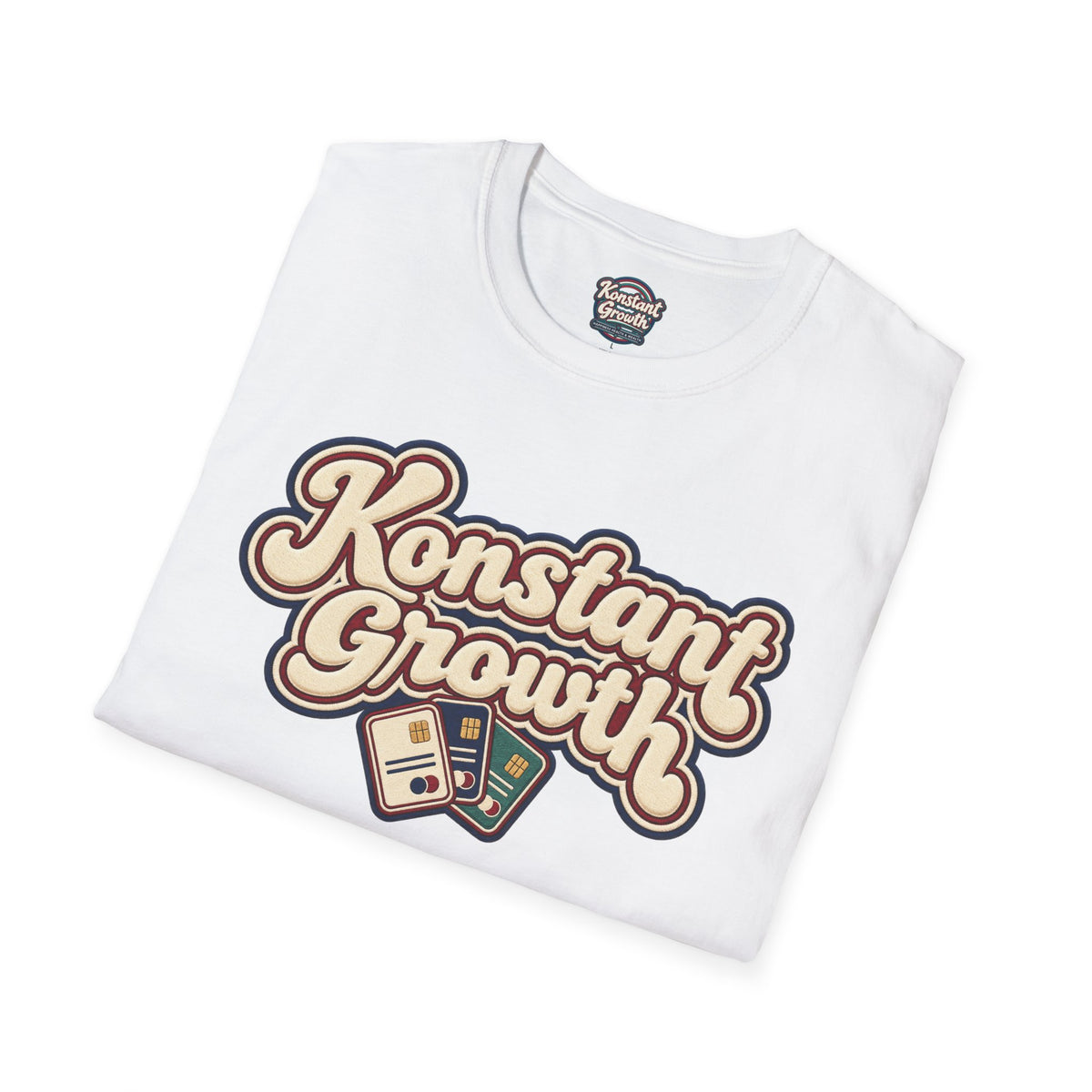 Konstant Growth T-Shirt — Retro Palm Sunset Design