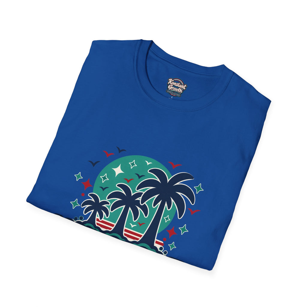 Konstant Growth Palm Tree T‑Shirt — Tropical Motivational Graphic Tee