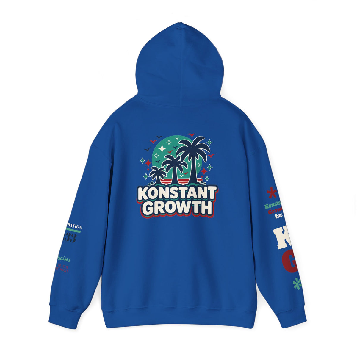 Konstant Growth Hoodie — Retro Palm Tree Graphic Sweatshirt