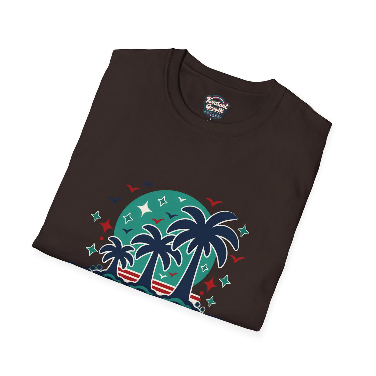 Konstant Growth Palm Tree T‑Shirt — Tropical Motivational Graphic Tee