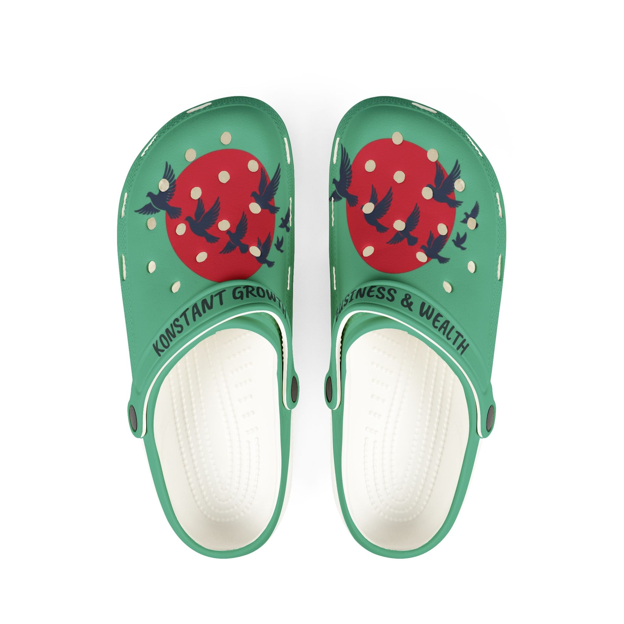 Strawberry Bird Illustration Clogs | EVA Foam Rubber Shoes