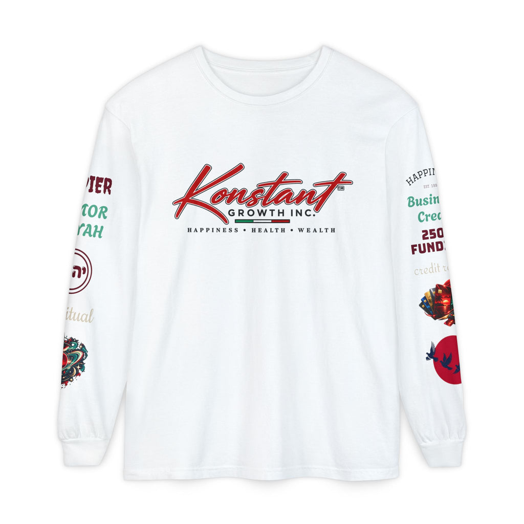 Konstant Growth Inc. Long Sleeve Tee — Tropical Moon Beach Graphic