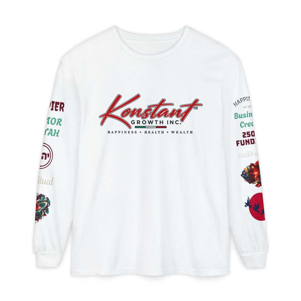 Konstant Growth Inc. Long Sleeve Tee — Tropical Moon Beach Graphic