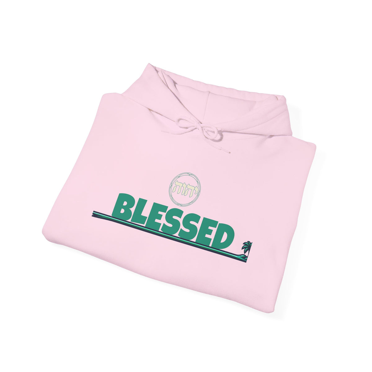 Blessed Hoodie | Surfer Palm Wave Graphic Hoodie, Tropical Beach Sweatshirt