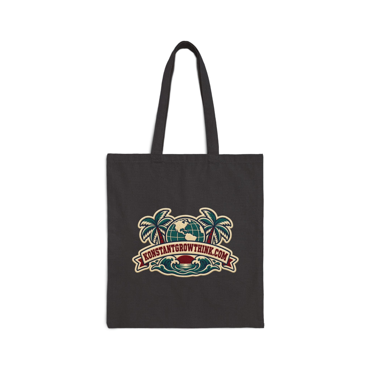 Canvas Tote — "Konstant Growth" Vintage Logo Tote Bag