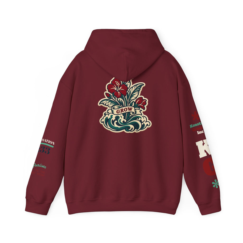 Copy of Hoodie - 'Divine Love' Graphic Hoodie with Vintage Bird & Floral Back Artwork