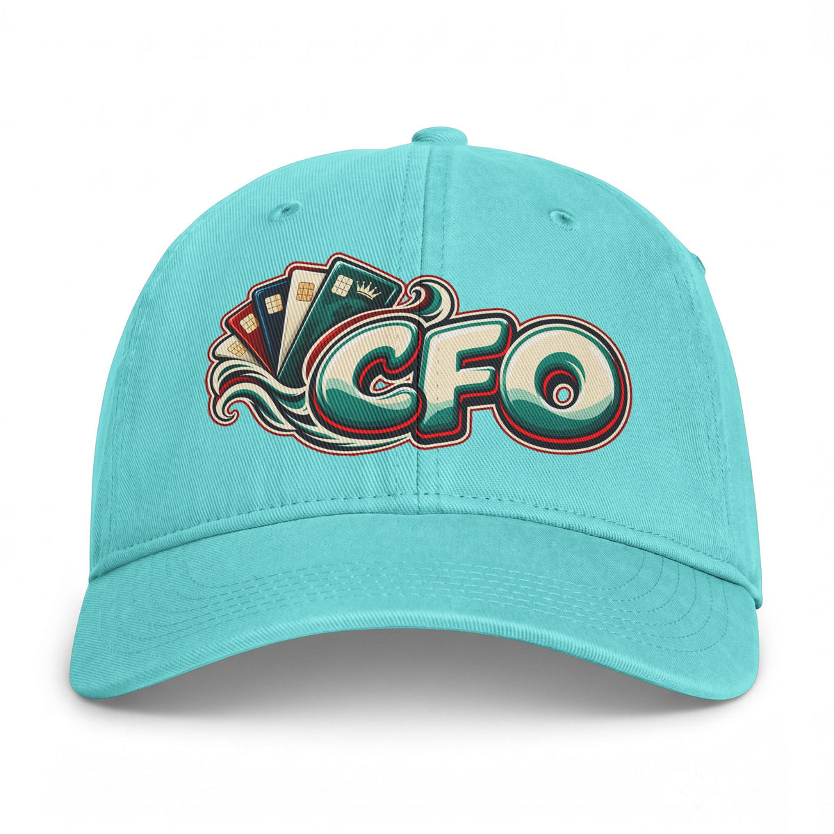 CFO Coastal Vintage Baseball Cap — Retro Surf Logo Dad Hat Printify
