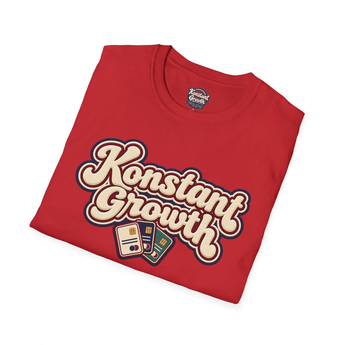 Konstant Growth T-Shirt — Retro Palm Sunset Design
