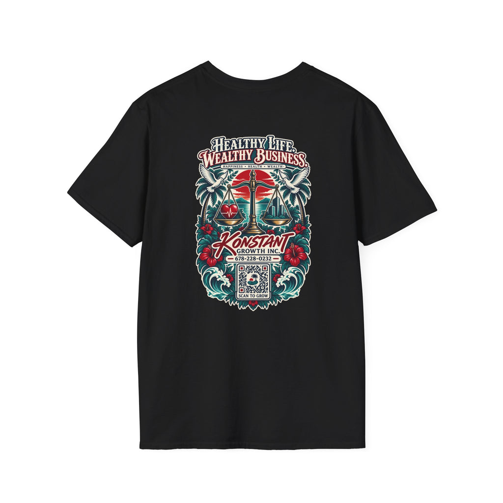 Konstant Growth 'Healthy Life, Wealthy Business' T-Shirt