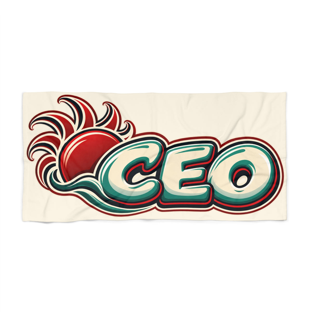 CEO Beach Towel — Retro Surf Logo Beach & Pool Towel