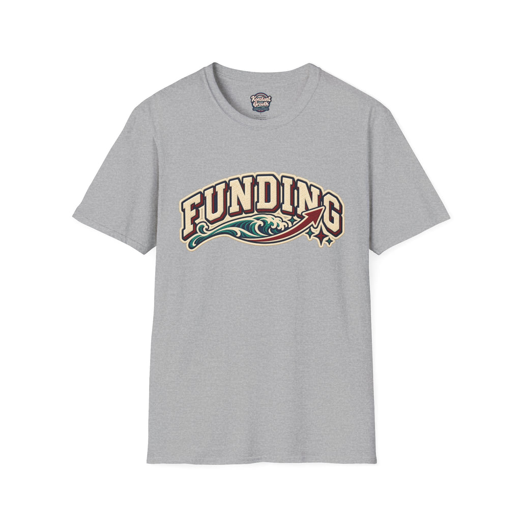 Funding Surf Crest T-Shirt — "Clean Build Fund" Retro Beach Graphic Tee