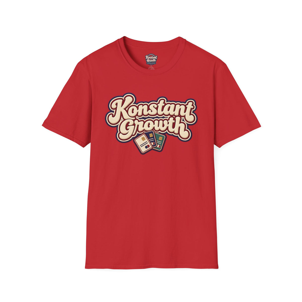 Konstant Growth T-Shirt — Retro Palm Sunset Design Printify
