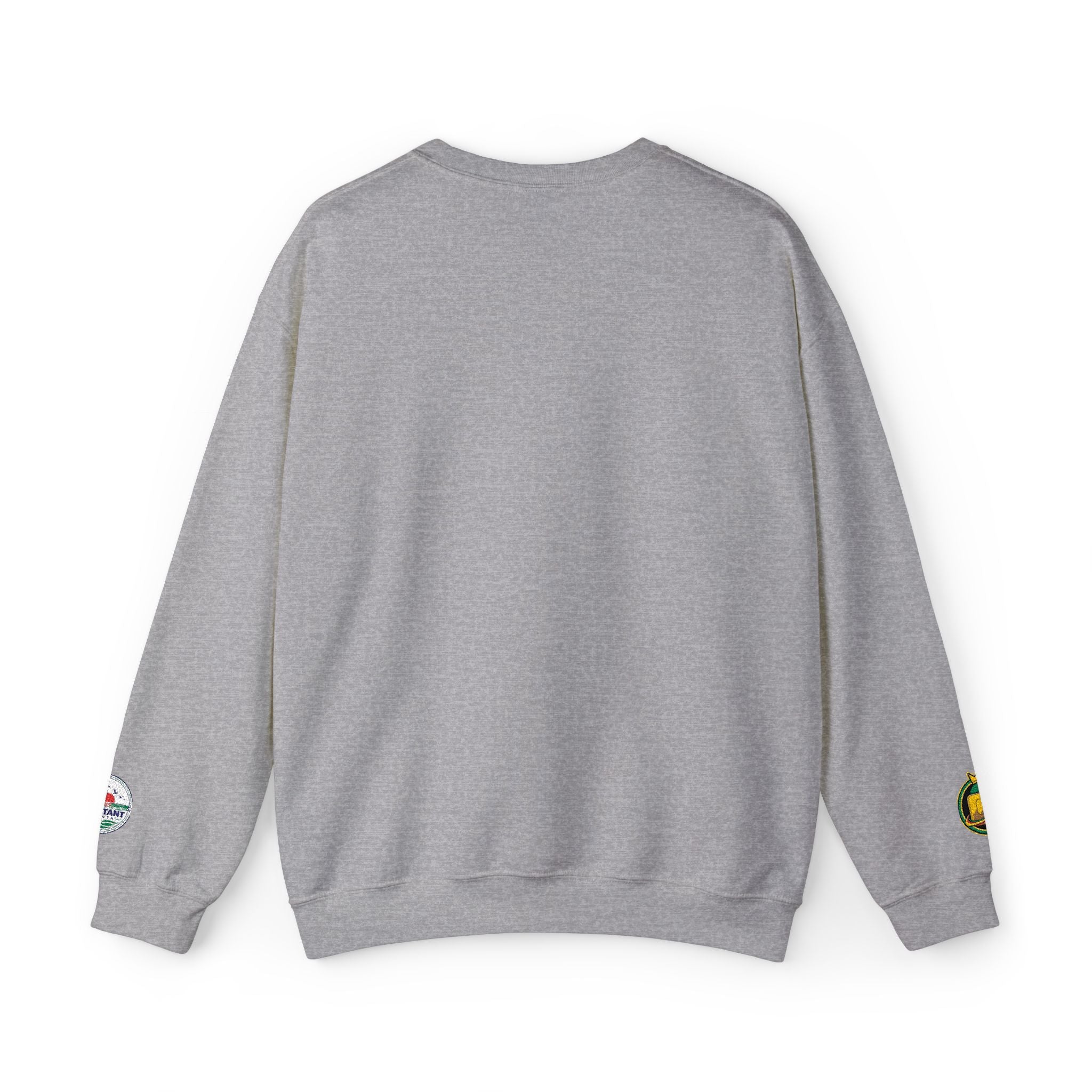Content Creator Sweatshirt | Embroidered Script Logo, White Crewneck
