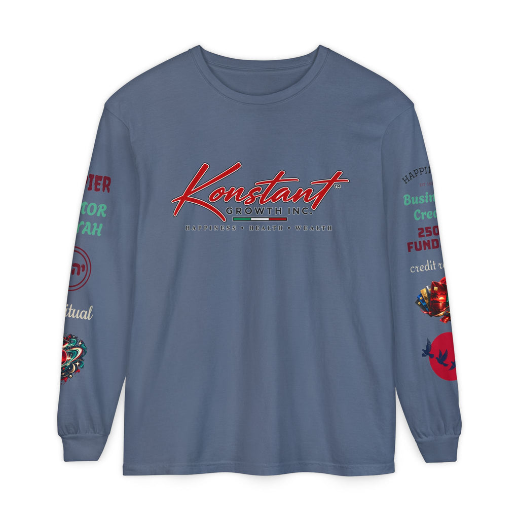 Konstant Growth Inc. Long Sleeve Tee — Tropical Moon Beach Graphic