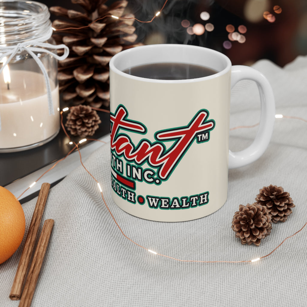 Constant Growth 11oz Coffee Mug — "Constant Growth in Progress" Inspirational Ceramic Mug