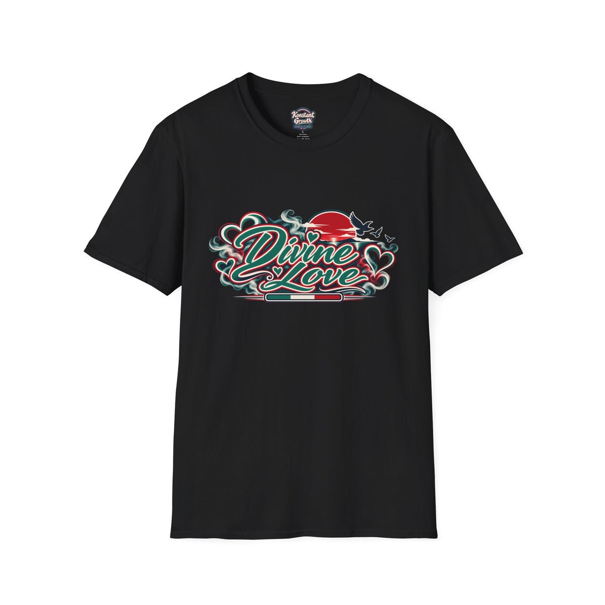 T-Shirt — Divine Love Graphic Tee (Abraham & Sarah Illustration) Printify