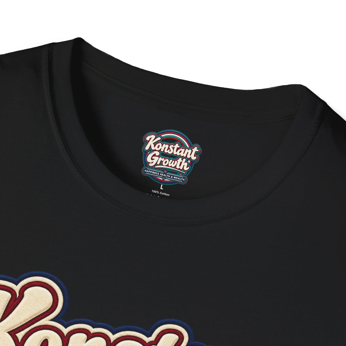 Konstant Growth T-Shirt — Retro Palm Sunset Design