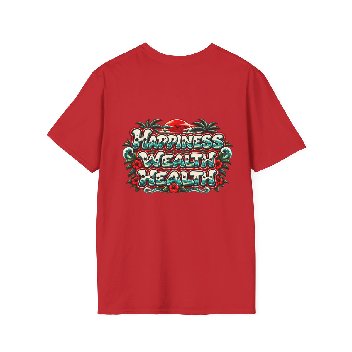 Konstant Growth 'Happiness Wealth Wealth' Graphic T-Shirt