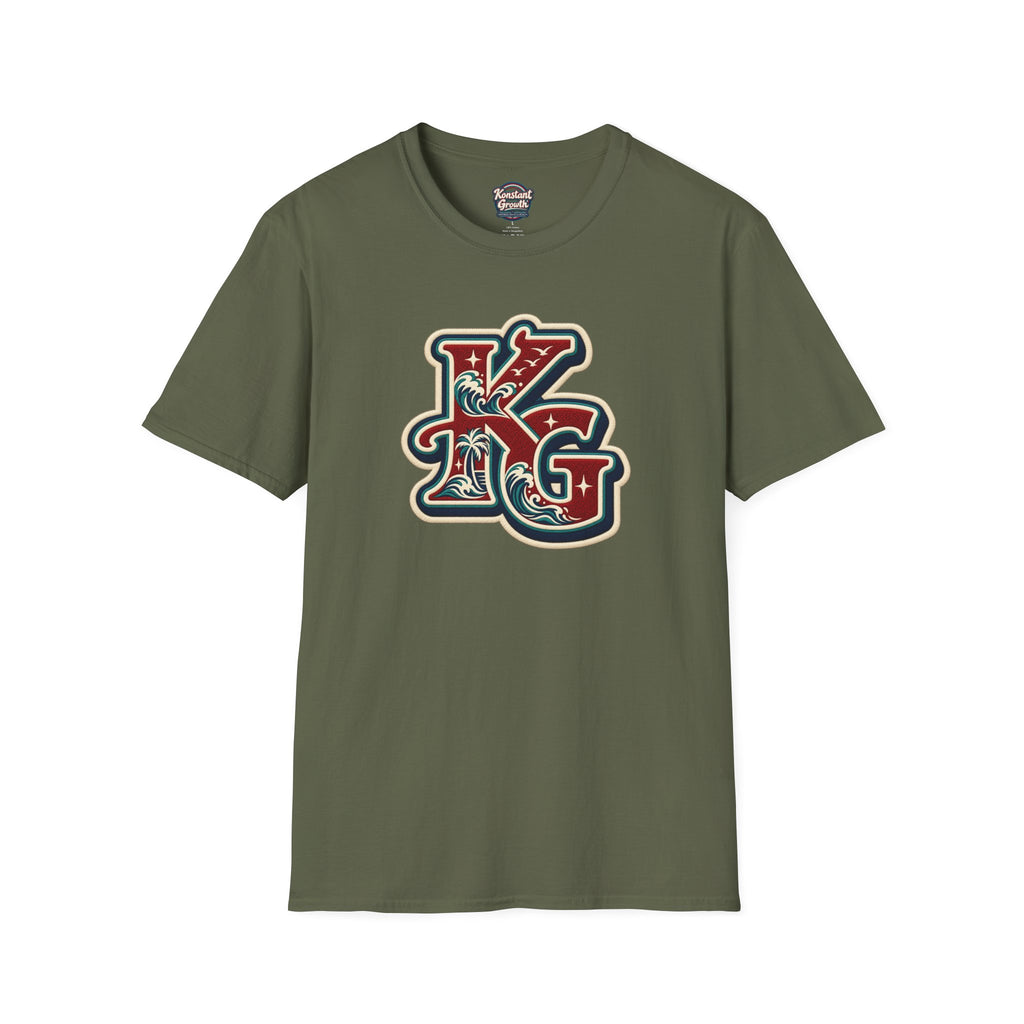 Eclipse Crest T-Shirt — Vintage Floral KG Logo