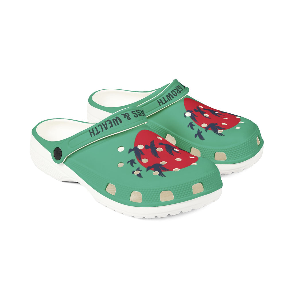Strawberry Bird Illustration Clogs | EVA Foam Rubber Shoes